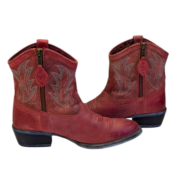 Ariat Billie Western Ankle Boots GUC $180 Size 7B    S3839 - Picture 6 of 13